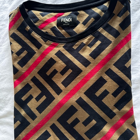 Fendi FF monogram printed t-shirt women XXS - Picture 3 of 9